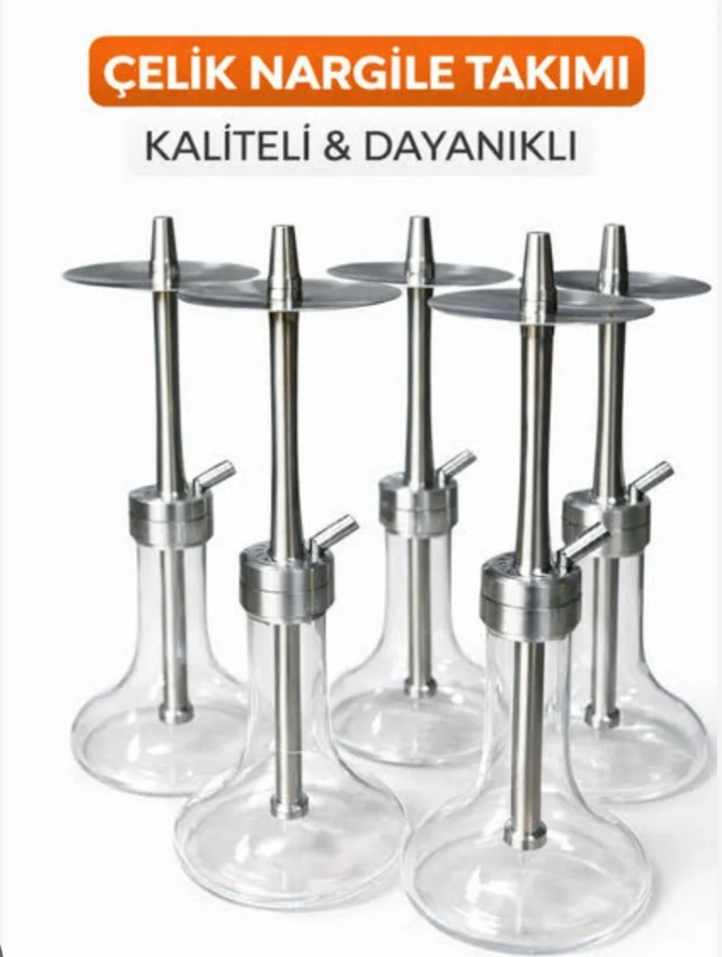 304 kalite paslanmaz Çelik nargile takımı